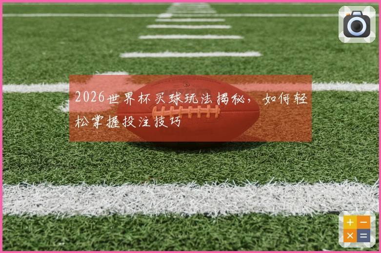 2026世界杯买球玩法揭秘,如何轻松掌握投注技巧