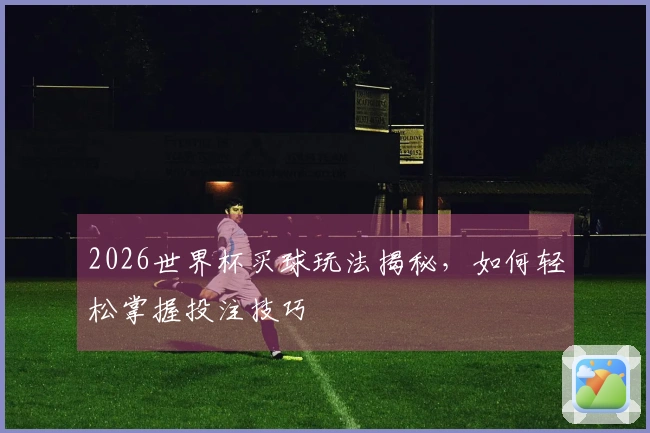2026世界杯买球玩法揭秘，如何轻松掌握投注技巧